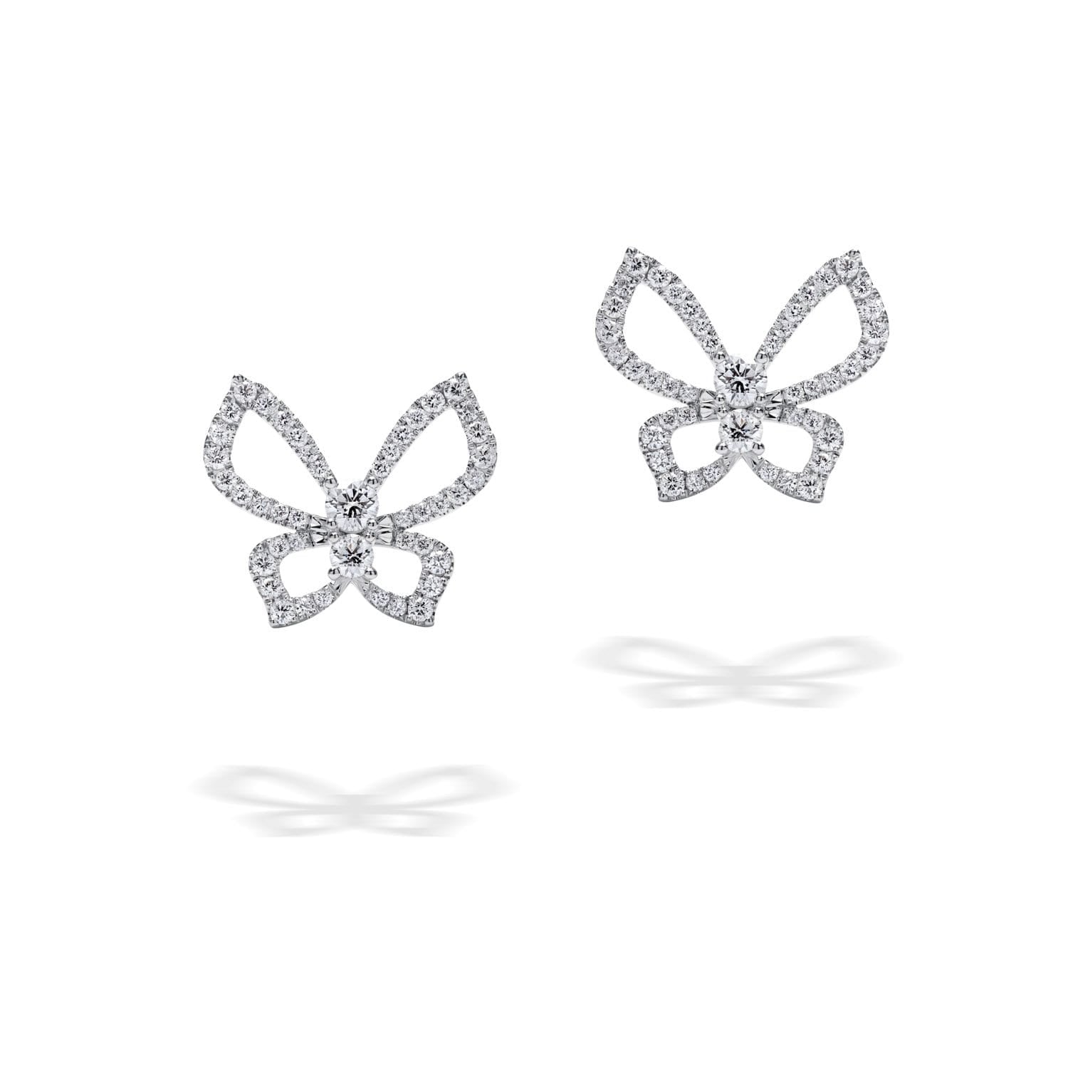 PICCOLE SONATE Butterfly Earrings with Diamonds