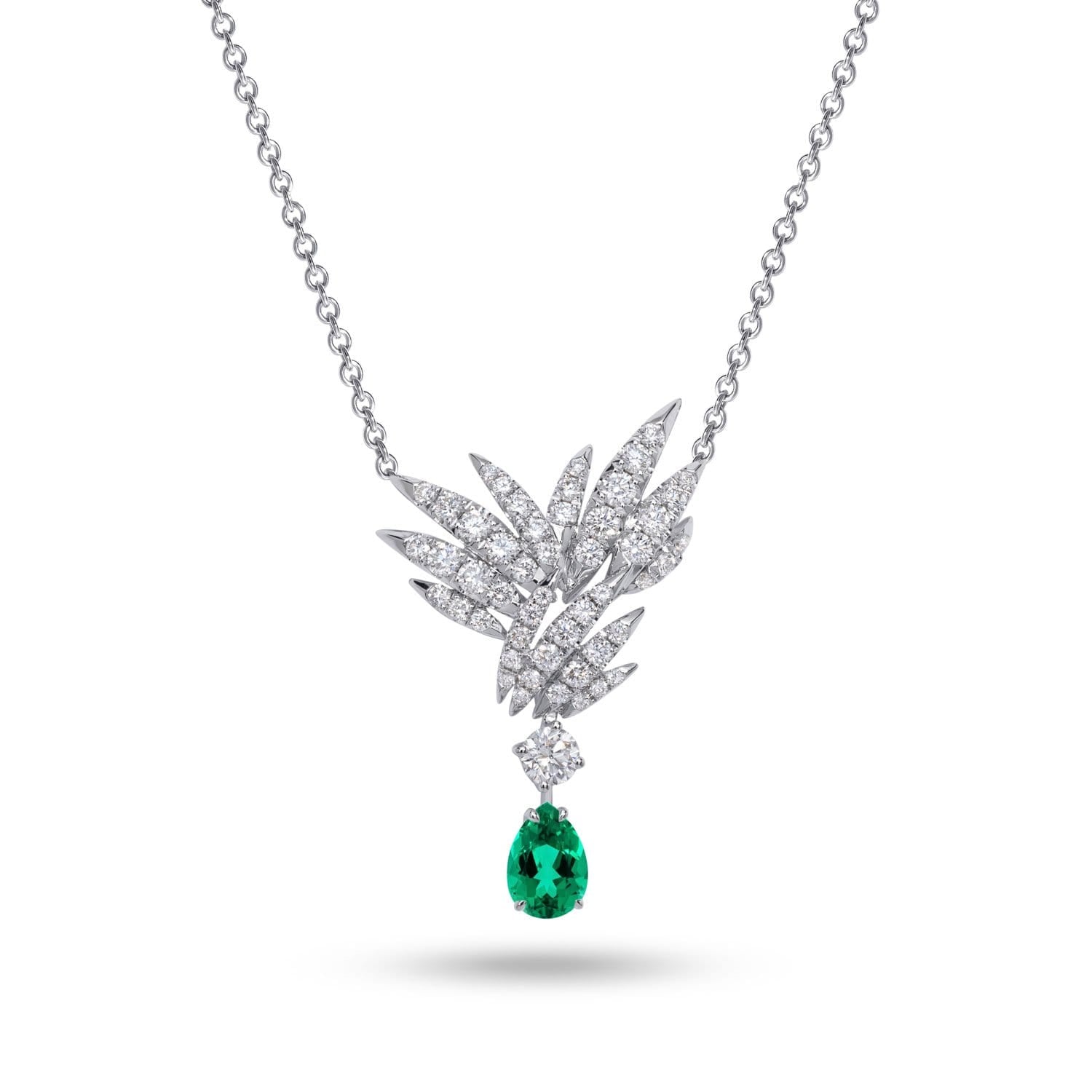 BORA BORA Diamant- und Smaragd-Halskette
