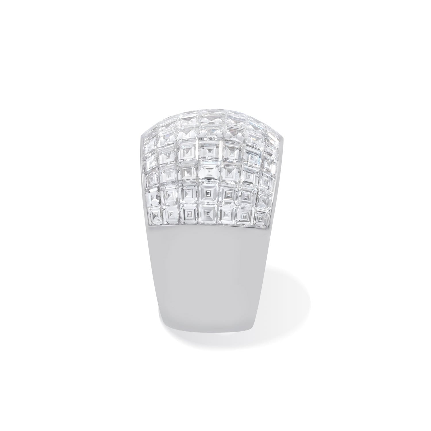MOSAIC CLASSICAL 7 Line All Diamond Dome Ring